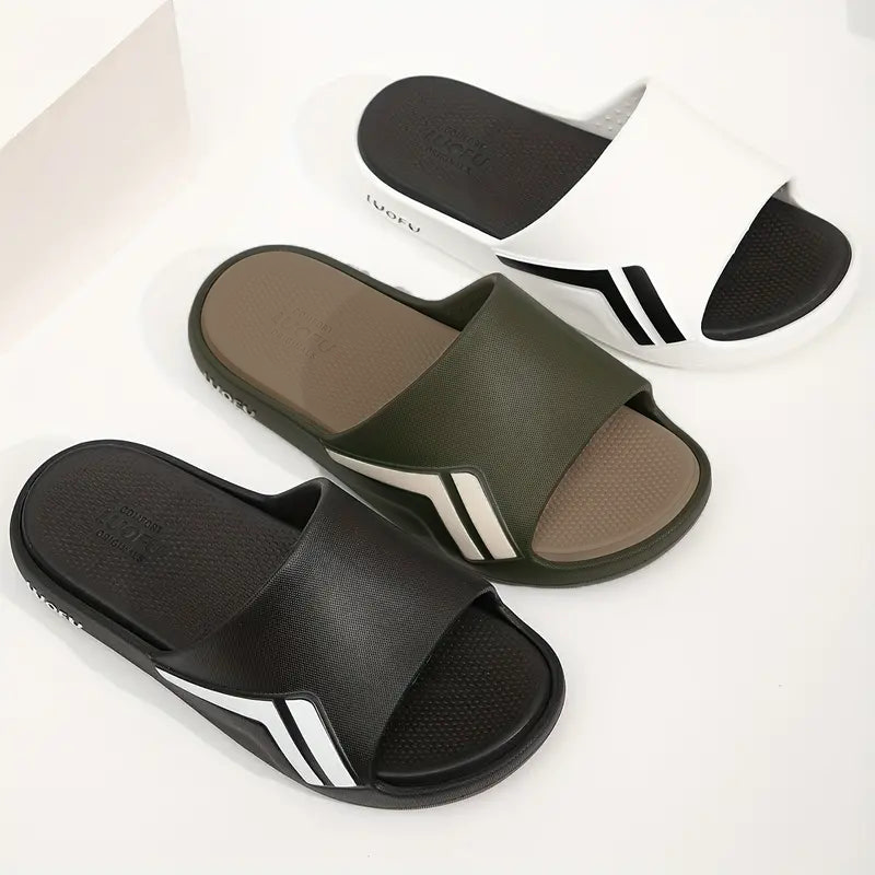 صندل Luofu الأصلي المريح بتصميم وسادة, مقاوم للتآكل, ونعل سميك يمتص الصدمات مريح للجنسين