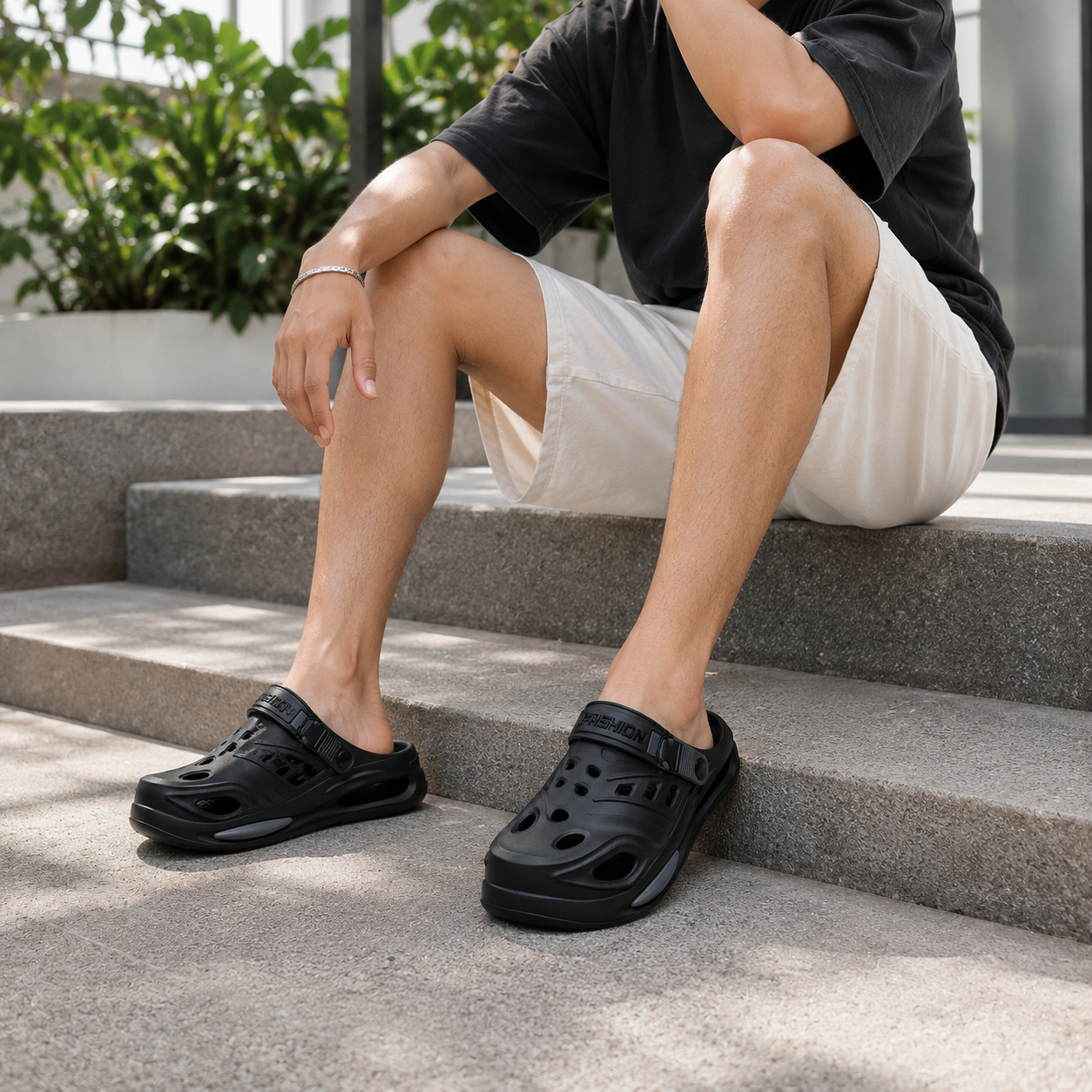 Sabots confortables et légers pour hommes – Sandales modernes respirantes et amorties pour le quotidien
