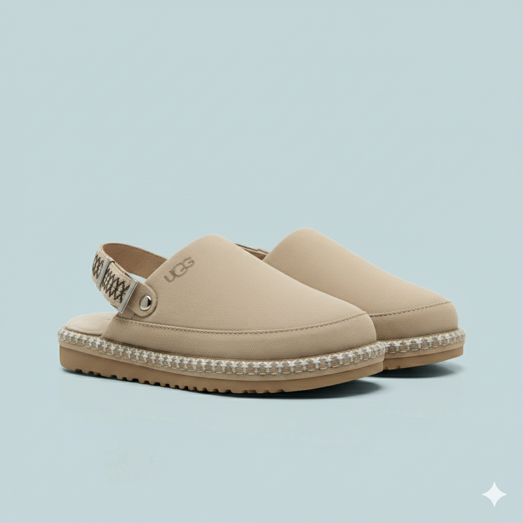 أحذية منزلية مريحة ذات ظهر مفتوح – أحذية شتوية دافئة مبطنة بالصوف