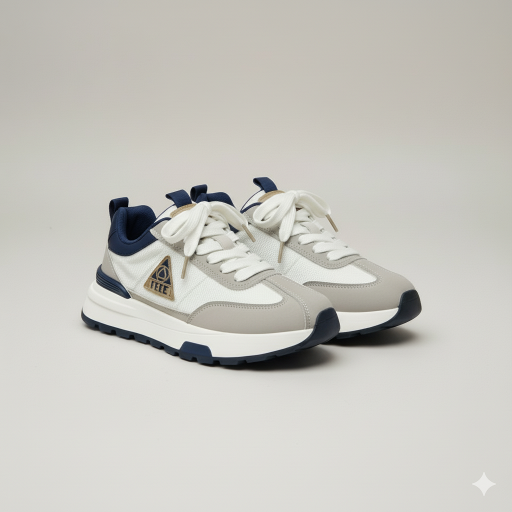 أحذية رياضية رجالية: راحة طوال اليوم، نعل وسطي سميك ومبطن.