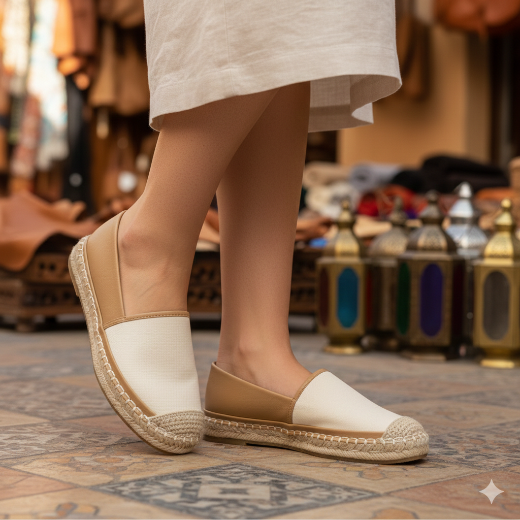 Women’s Classic Espadrille Slip-On Flats – Casual Comfort Shoes
