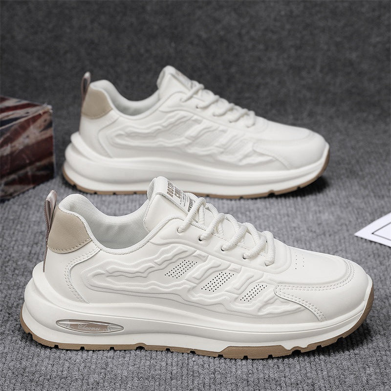 أحذية رياضية كاجوال شبكية قابلة للتنفس للرجال - أحذية جلدية عصرية للشباب، مثالية للارتداء اليومي