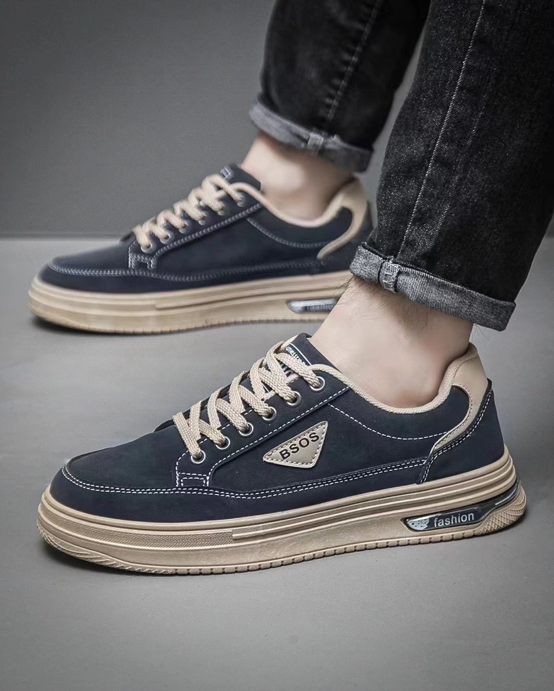 أحذية رياضية رجالية جديدة بتصميم ريترو لعام 2025 - أحذية كاجوال عصرية ومتعددة الاستخدامات ومقاومة للتآكل