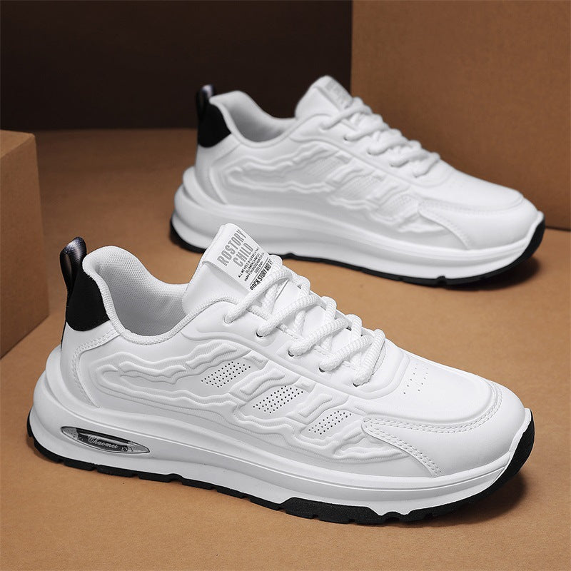 أحذية رياضية كاجوال شبكية قابلة للتنفس للرجال - أحذية جلدية عصرية للشباب، مثالية للارتداء اليومي