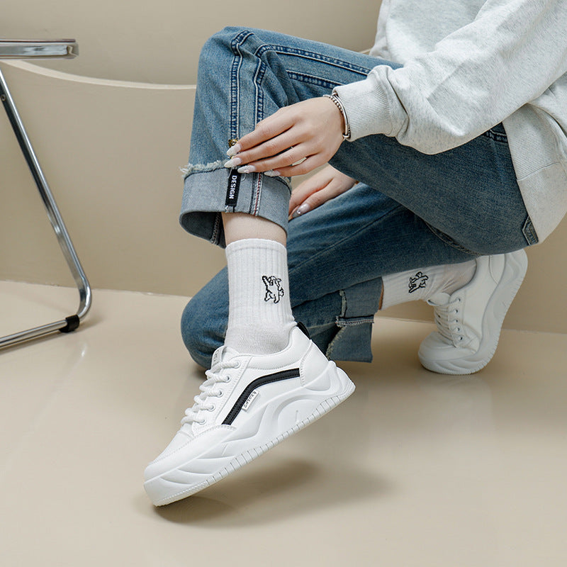 Baskets blanches de style coréen pour l'automne 2025 – Chaussures de sport tendance et décontractées pour femmes