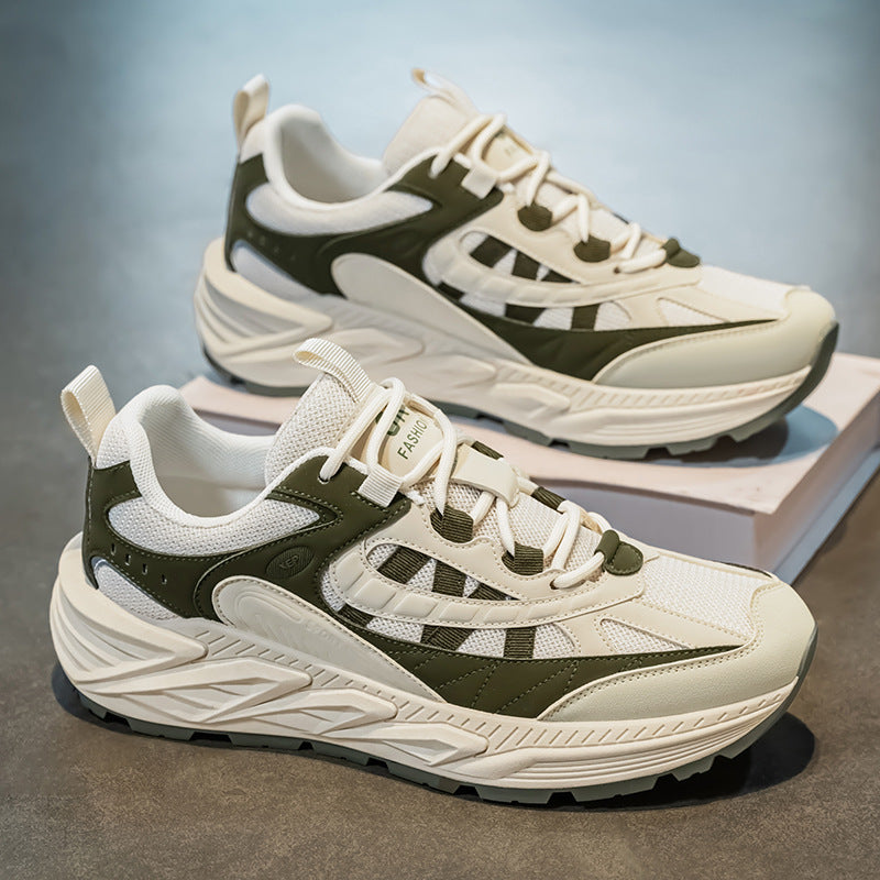 أحذية رياضية رجالية عصرية 2025 - خفيفة الوزن، قابلة للتهوية، ونعل مانع للانزلاق