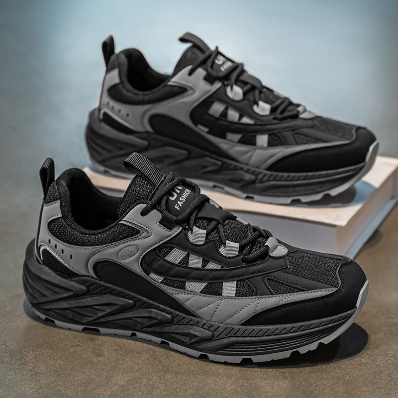 أحذية رياضية رجالية عصرية 2025 - خفيفة الوزن، قابلة للتهوية، ونعل مانع للانزلاق