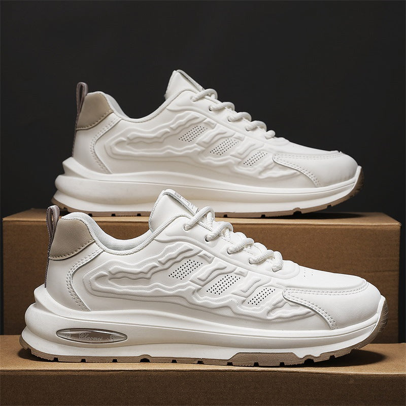 أحذية رياضية كاجوال شبكية قابلة للتنفس للرجال - أحذية جلدية عصرية للشباب، مثالية للارتداء اليومي