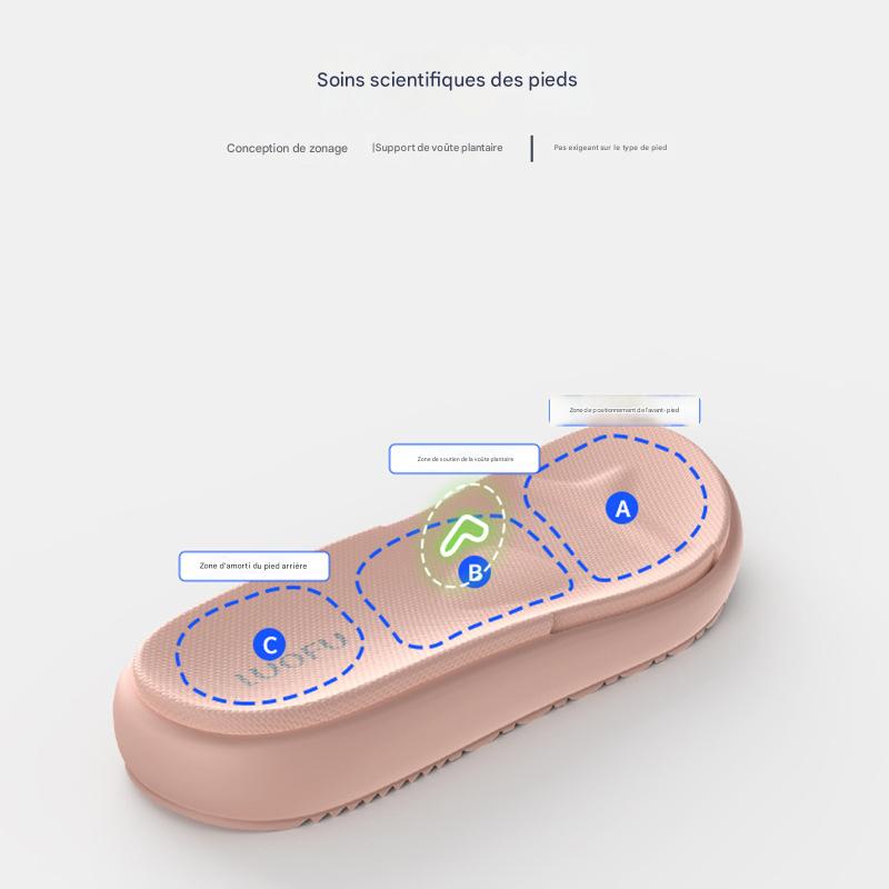 Sandales Luofu originales pour femmes - Orthopédiques confortables, semelle épaisse absorbant les chocs, résistantes à l'abrasion, parfaites pour une utilisation quotidienne en intérieur et en extérieur