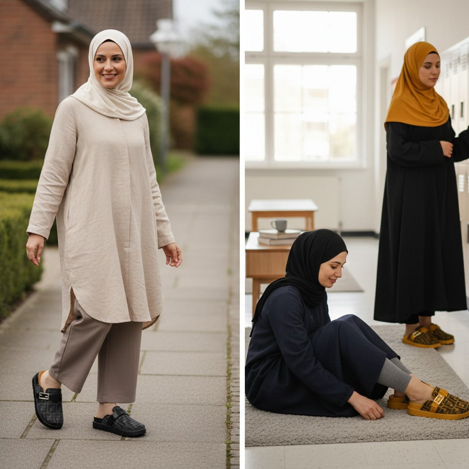 Women’s monogram buckle clog mules — Product image: