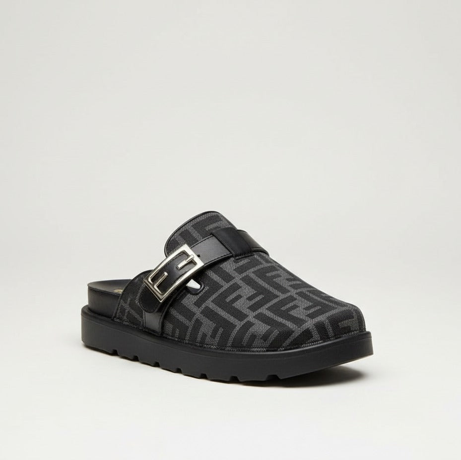 Women’s monogram buckle clog mules — Product image: