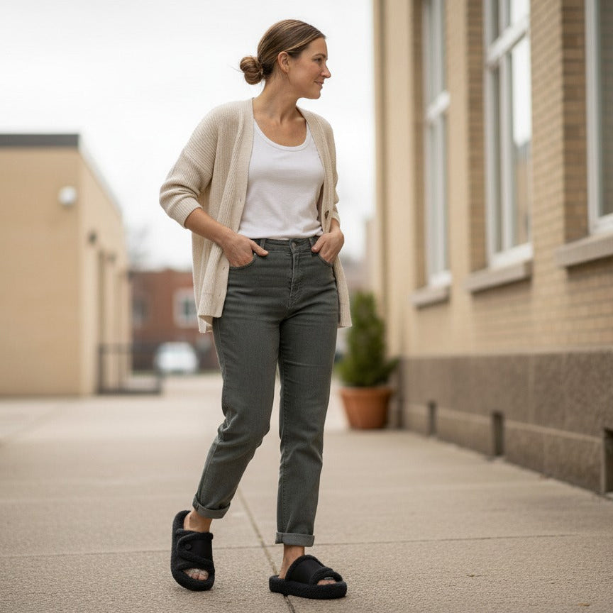 شبشب الفرو المريح – لمسة دافئة تواكب الموضة