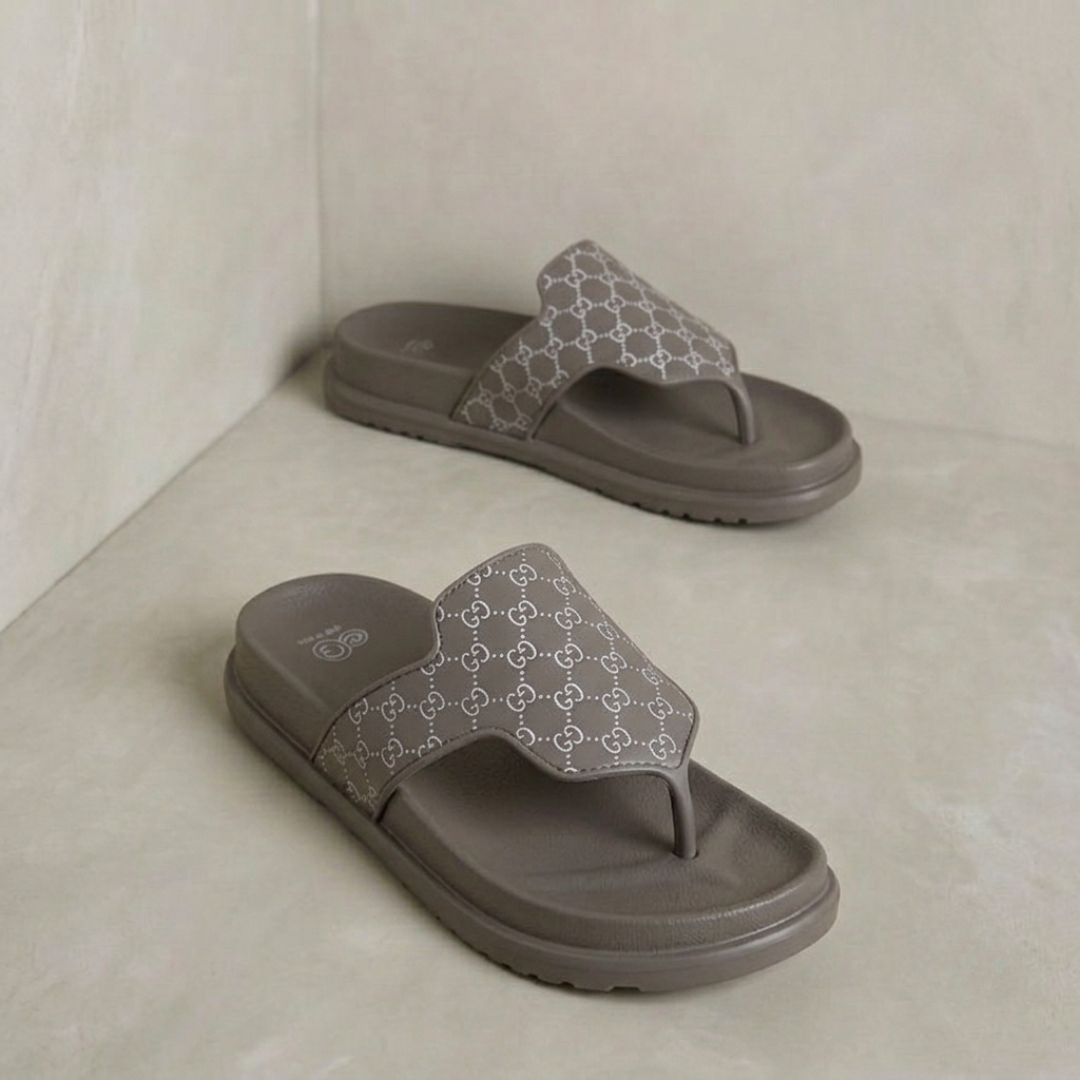 Women's Casual Cross-Strap Platform Slingback Sandals – Soft Suede Comfort SWomen's Lightweight Comfort Toe-Post Slide Sandals – Casual Printed Flat Slipperslides
