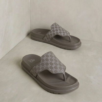 Women's Casual Cross-Strap Platform Slingback Sandals – Soft Suede Comfort SWomen's Lightweight Comfort Toe-Post Slide Sandals – Casual Printed Flat Slipperslides