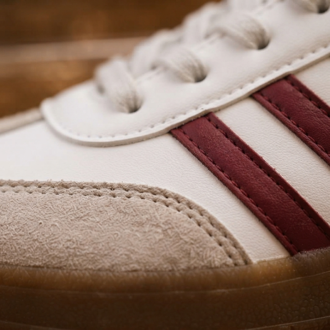 Baskets décontractées rétro à rayures pour femmes – Chaussures de mode quotidiennes classiques à lacets