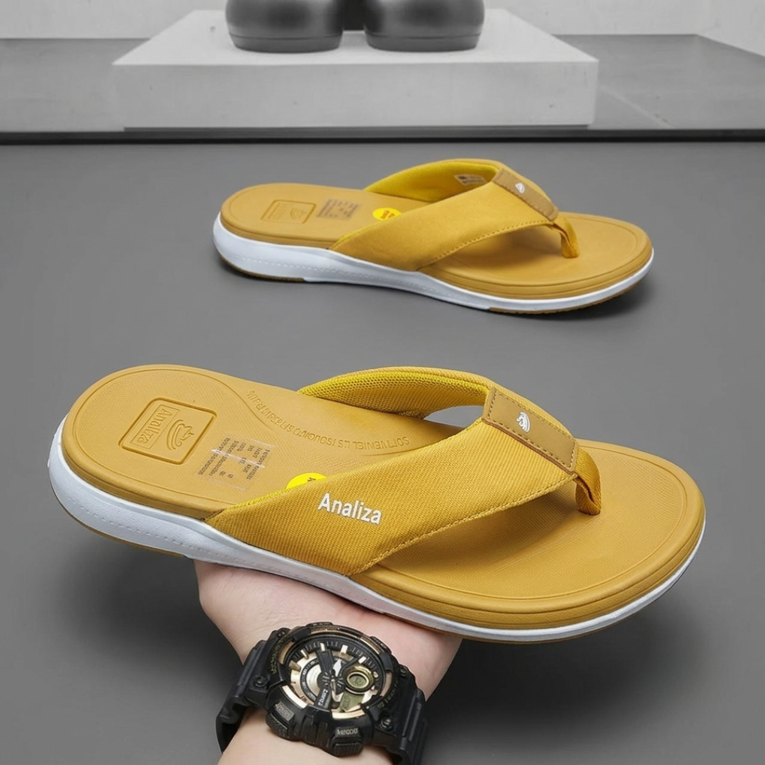 Men’s Comfort Flip-Flop Sandals – Lightweight Casual Beach Slippers