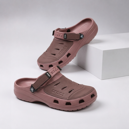 Sabots légers et confortables pour homme avec bride de talon réglable | Sandales décontractées respirantes pour jardin et extérieur à enfiler