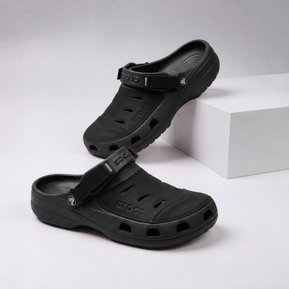 Sabots légers et confortables pour homme avec bride de talon réglable | Sandales décontractées respirantes pour jardin et extérieur à enfiler