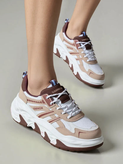 حذاء رجالي ذو نعل سميك لسنة 2025 - أحذية رياضية كاجوال شبكية قابلة للتنفس