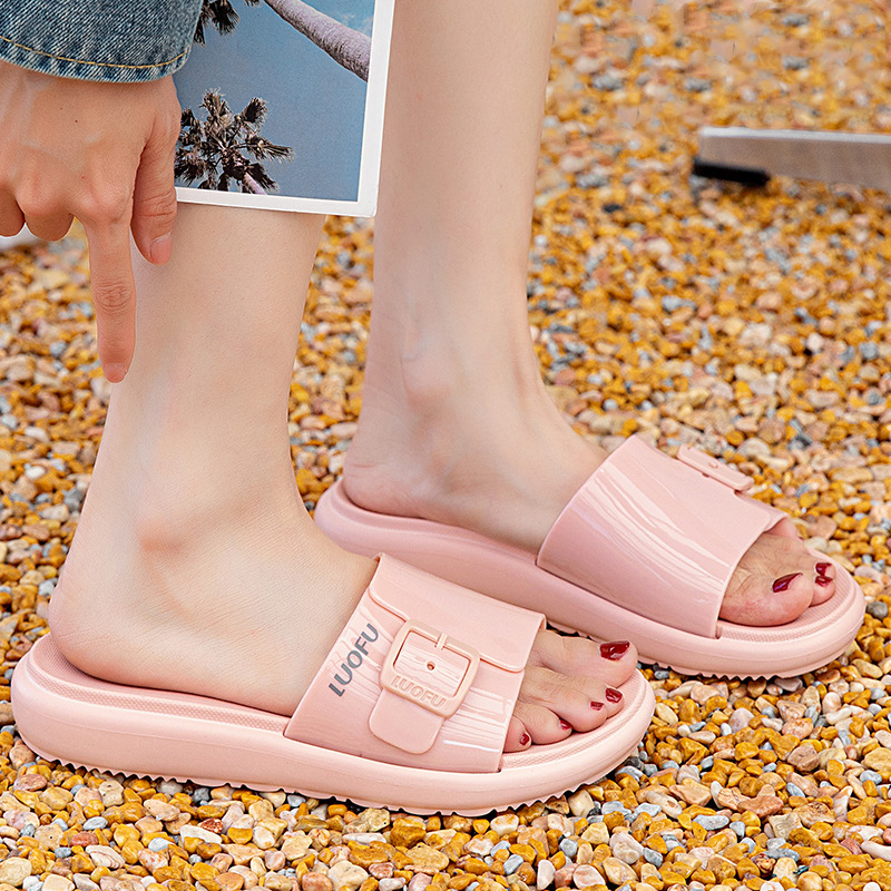 Sandales Luofu originales pour femmes - Orthopédiques confortables, semelle épaisse absorbant les chocs, résistantes à l'abrasion, parfaites pour une utilisation quotidienne en intérieur et en extérieur