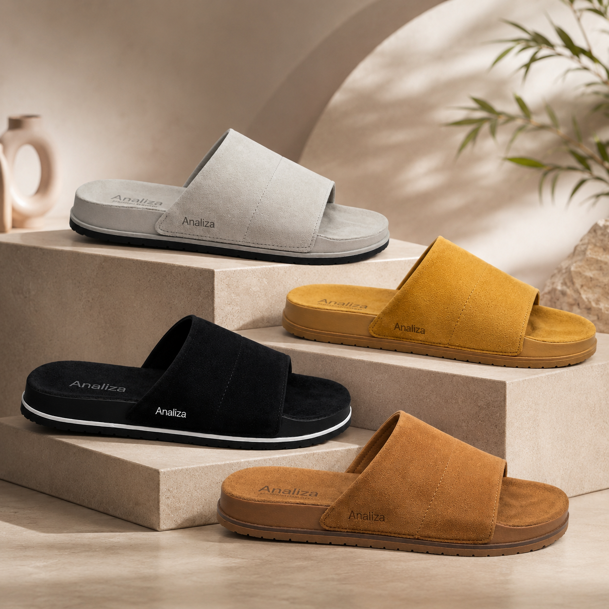 Analiza  Men’s Comfort Slide Sandals