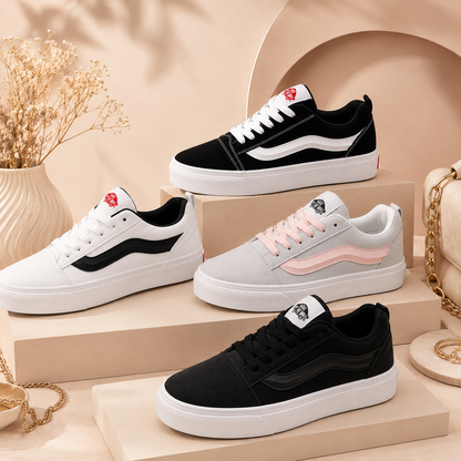 Baskets basses classiques pour femme – Confort quotidien et style intemporel