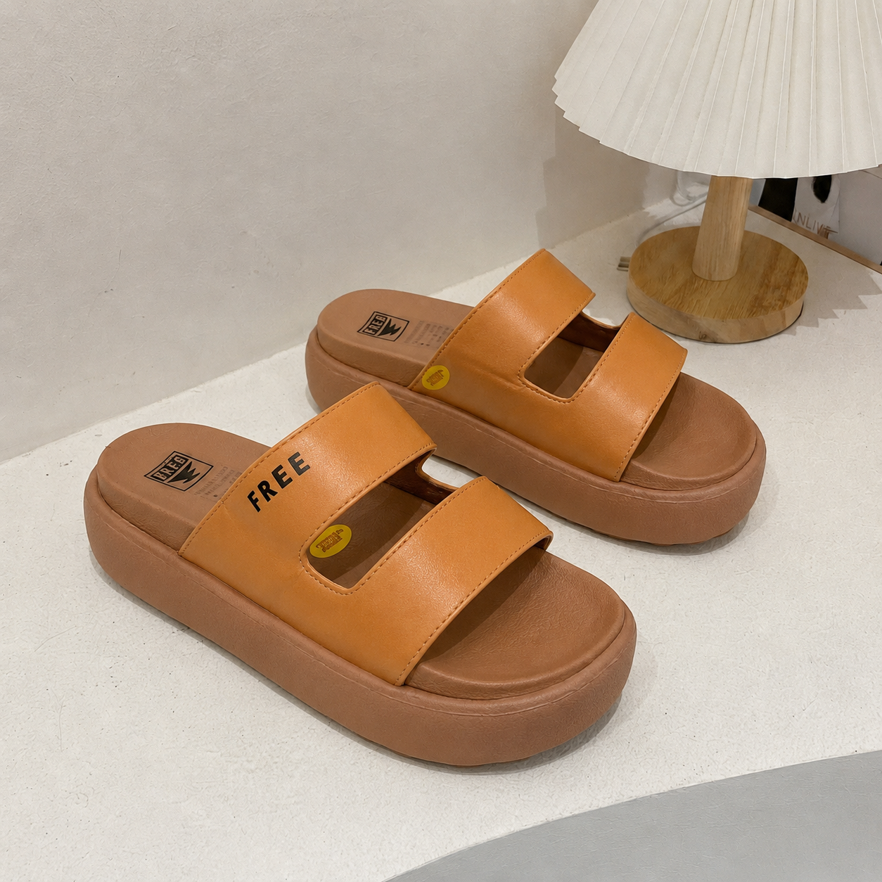 Sandales compensées double bride pour femme – Légères et confortables