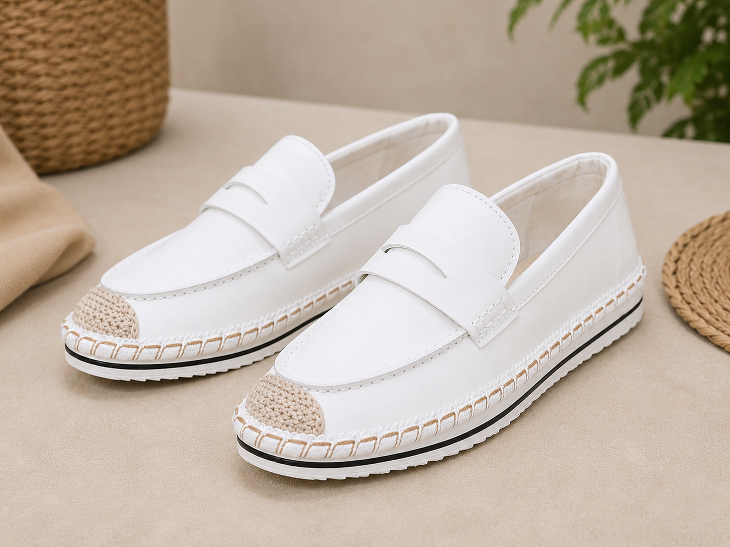 Mocassins décontractés à enfiler pour femmes – Ballerines confortables et légères pour la marche