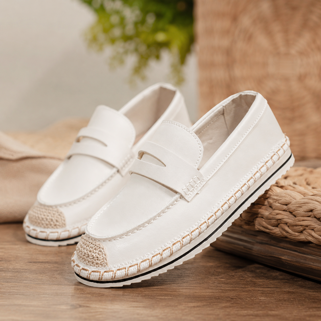 Mocassins décontractés à enfiler pour femmes – Ballerines confortables et légères pour la marche