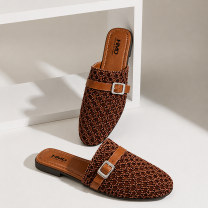 Mules élégantes et confortables pour femme – Légères à enfiler avec boucle chic