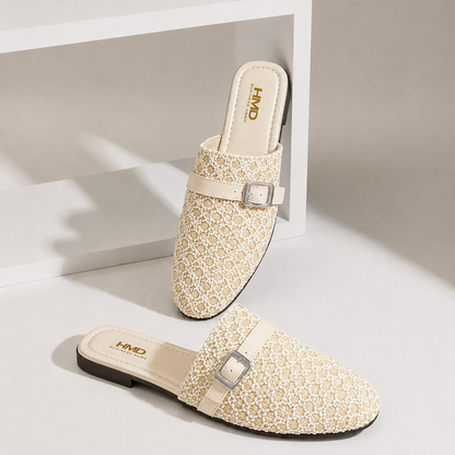 Mules élégantes et confortables pour femme – Légères à enfiler avec boucle chic