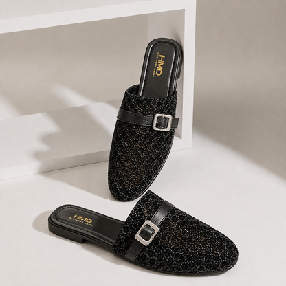 Mules élégantes et confortables pour femme – Légères à enfiler avec boucle chic