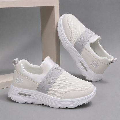 Women’s Comfortable Slip-On Platform Sneakers with Elastic Support Strap