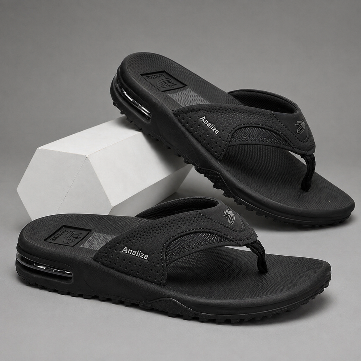 Tongs Confort Premium pour Hommes – Semelle à coussin d'air légère