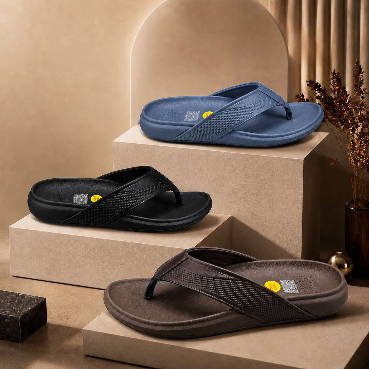Analiza Men's Comfort Flip-Flops – Lightweight, Soft & Non-Slip Everyday Sandals