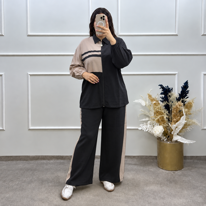 Ensemble deux pièces pour femme – Tenue décontractée à la coupe confortable pour le quotidien, les voyages, le shopping et les sorties stylées