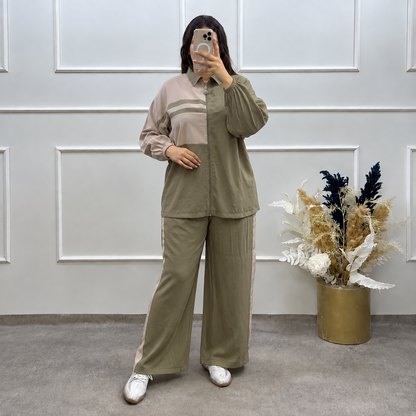 Ensemble deux pièces pour femme – Tenue décontractée à la coupe confortable pour le quotidien, les voyages, le shopping et les sorties stylées