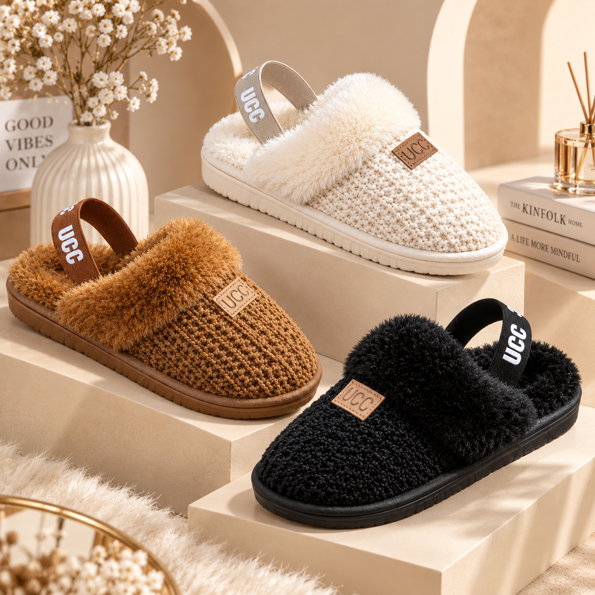 Women’s Cozy Plush Winter Slippers – Soft, Warm & Comfortable