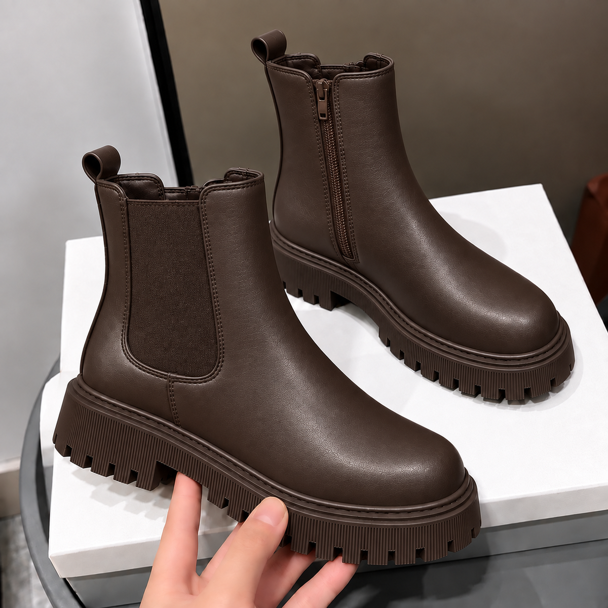 Bottines Chelsea haut de gamme pour femme – Style intemporel et confort au quotidien