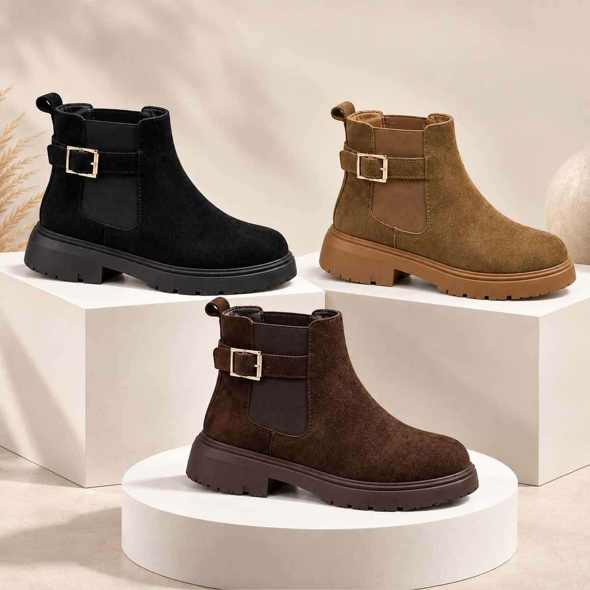 Women’s Suede Ankle Boots – Elegant Comfort for Every Step