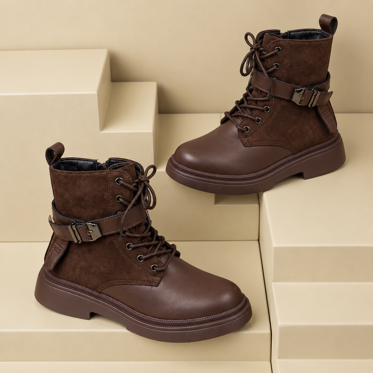Premium Women’s Lace-Up Ankle Boots – Style, Comfort &Quality