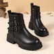 Bottines à plateforme à double boucle pour femme – Style audacieux et confort au quotidien