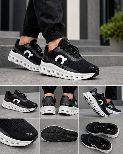 Chaussures de course légères pour hommes – Baskets en maille respirante avec semelle épaisse et amortissante