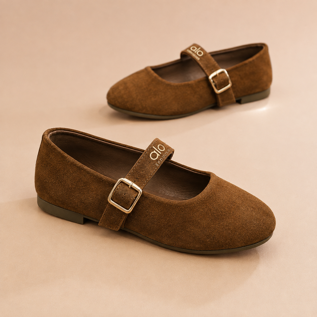 Women’s Classic Suede Mary Jane Flats – Elegant, Comfortable & Timeless