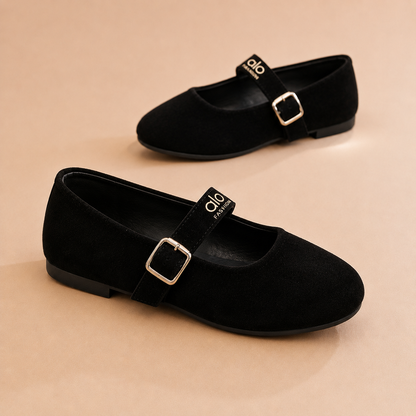 Women’s Classic Suede Mary Jane Flats – Elegant, Comfortable & Timeless