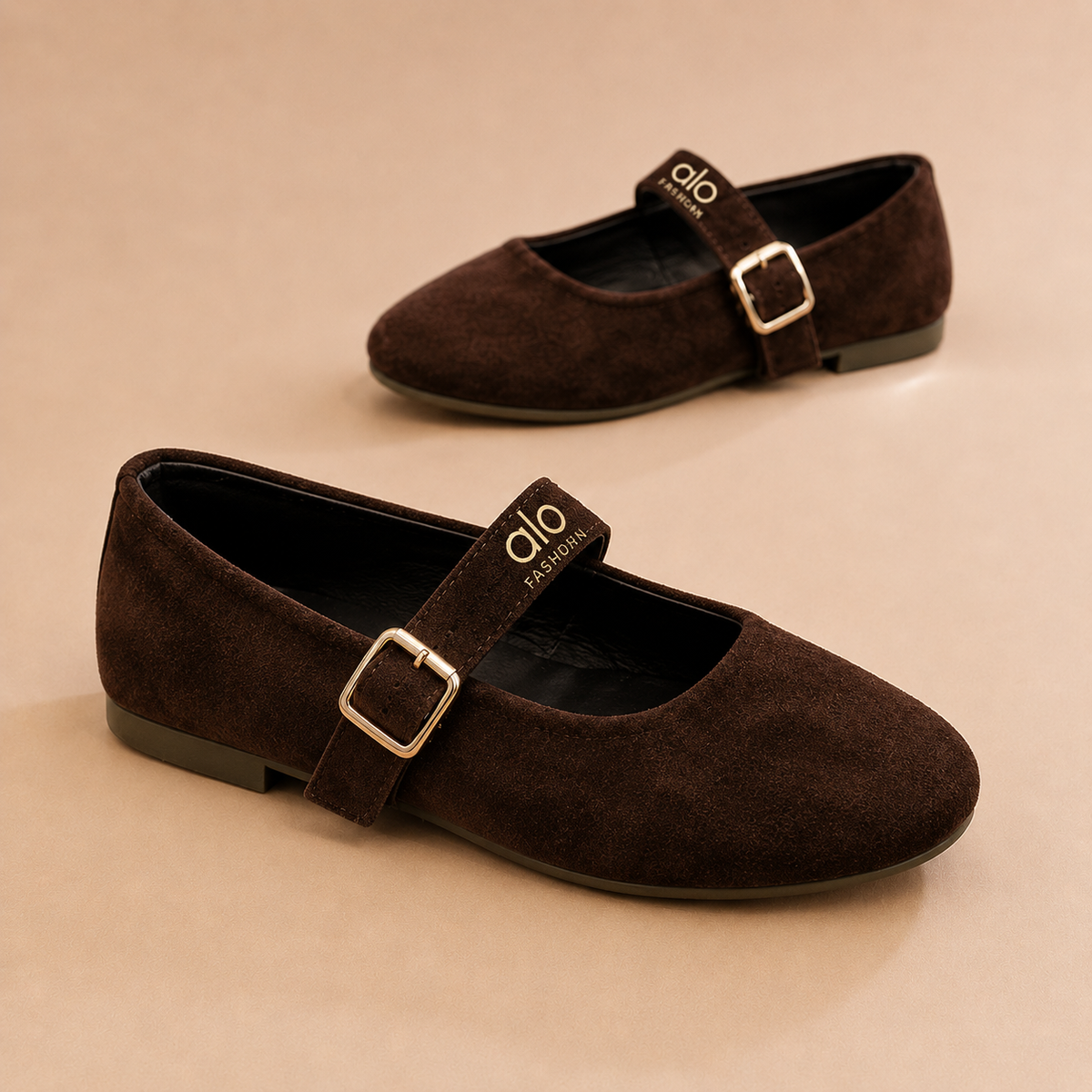 Women’s Classic Suede Mary Jane Flats – Elegant, Comfortable & Timeless