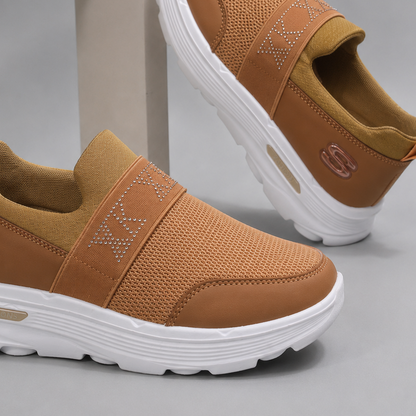 Women’s Comfortable Slip-On Platform Sneakers with Elastic Support Strap