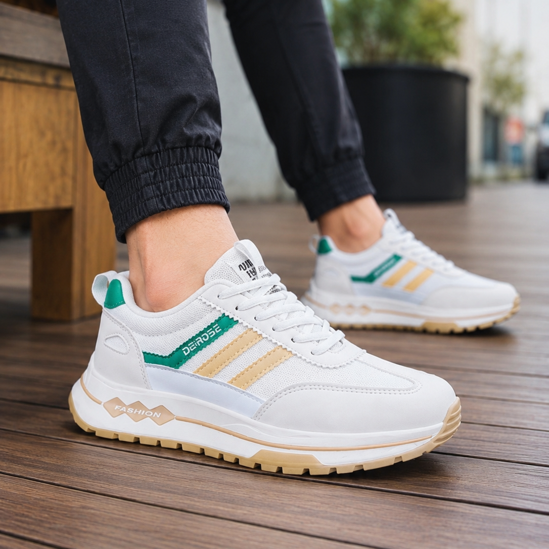Baskets Mode Homme – Chaussures de Sport Décontractées Respirantes avec Semelle Épaisse Antidérapante 