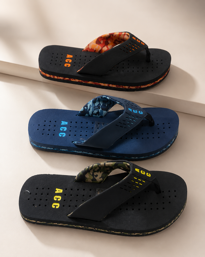 Men's Lightweight – Soft Cushioned Beach Sandals, Non-Slip Summer Casual Thong Slippers for Indoor & Outdoor