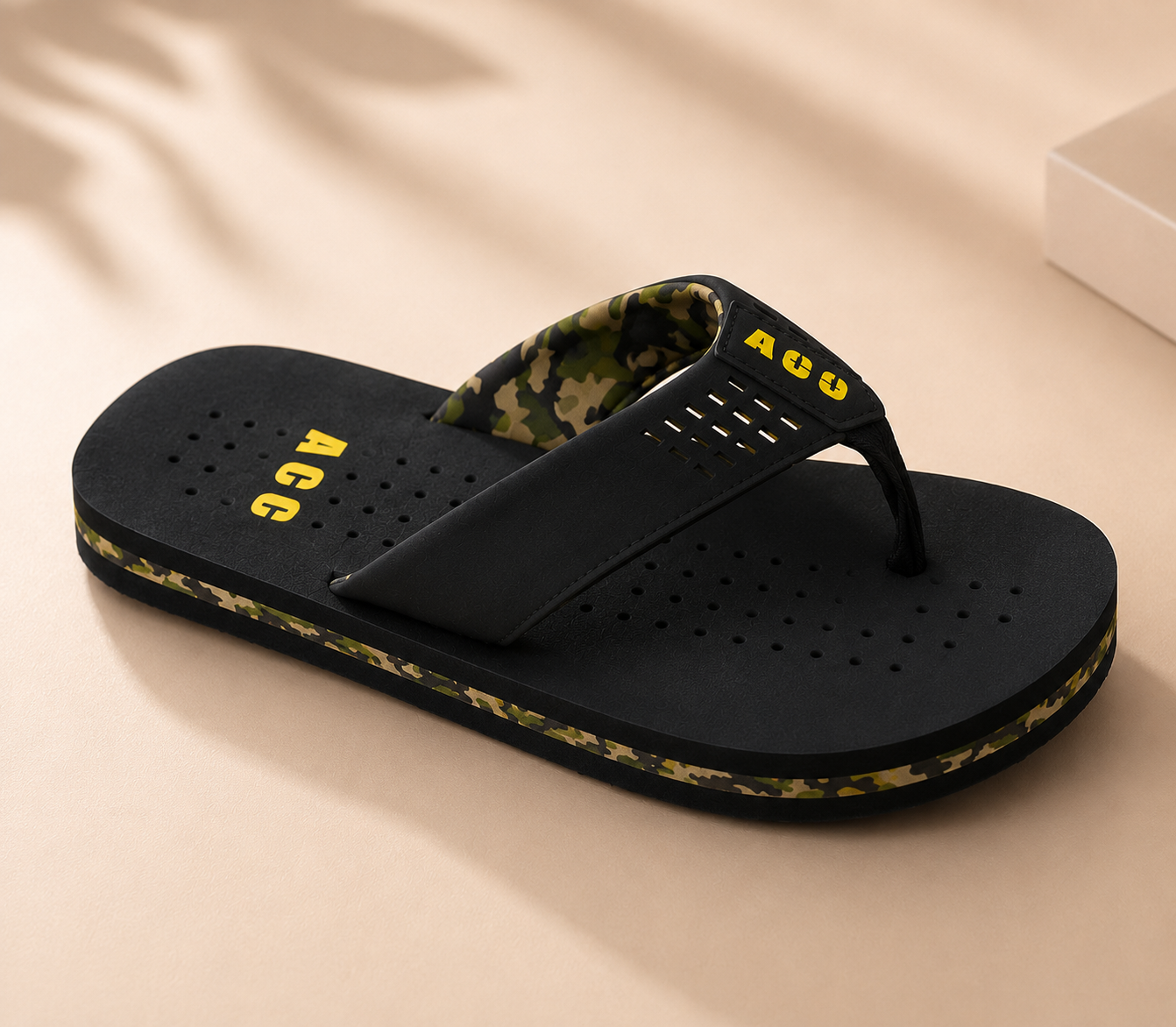 Men's Lightweight – Soft Cushioned Beach Sandals, Non-Slip Summer Casual Thong Slippers for Indoor & Outdoor